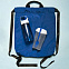 Набор подарочный FITKIT: бутылка для воды, контейнер для еды, рюкзак, синий с логотипом в Ставрополе заказать по выгодной цене в кибермаркете AvroraStore