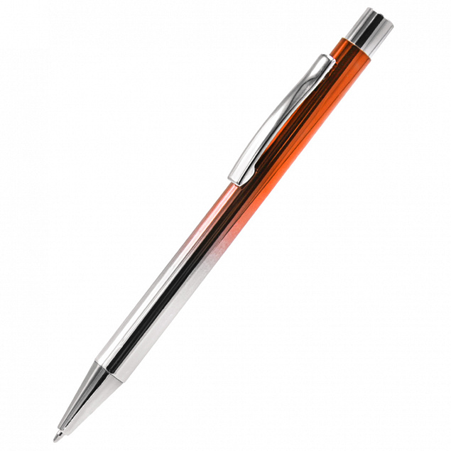 Ручка металлическая Синергия - Оранжевый OO с логотипом в Ставрополе заказать по выгодной цене в кибермаркете AvroraStore