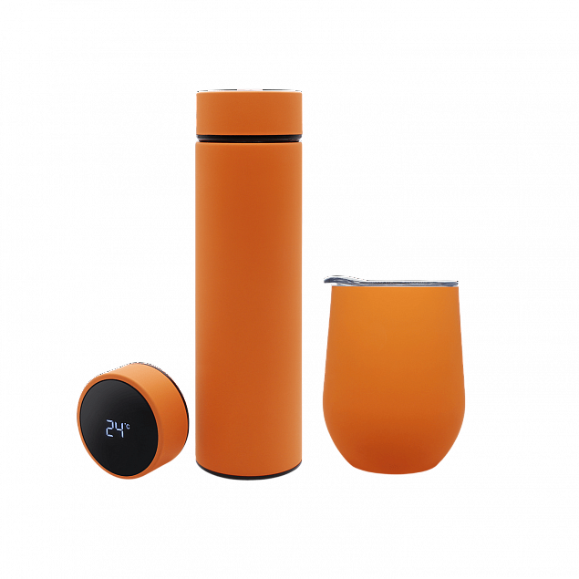 Набор Hot Box C (софт-тач) B, оранжевый с логотипом в Ставрополе заказать по выгодной цене в кибермаркете AvroraStore