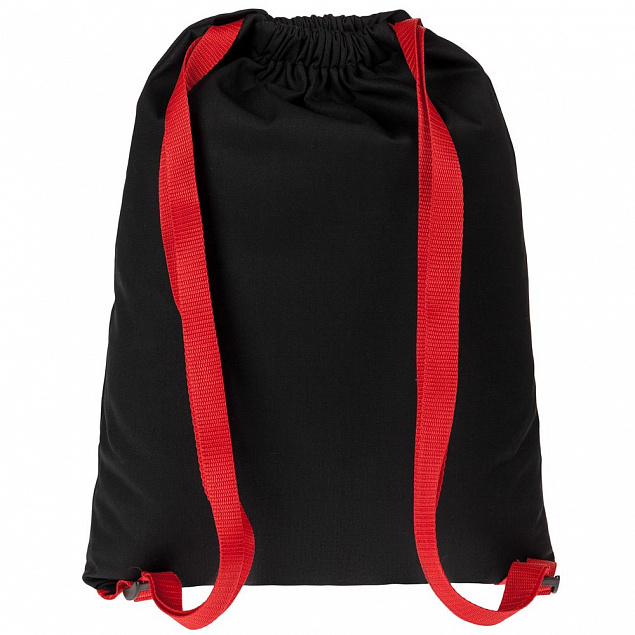 Рюкзак Nock, черный с красной стропой с логотипом в Ставрополе заказать по выгодной цене в кибермаркете AvroraStore