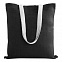 Холщовая сумка на плечо Juhu, черная с логотипом в Ставрополе заказать по выгодной цене в кибермаркете AvroraStore