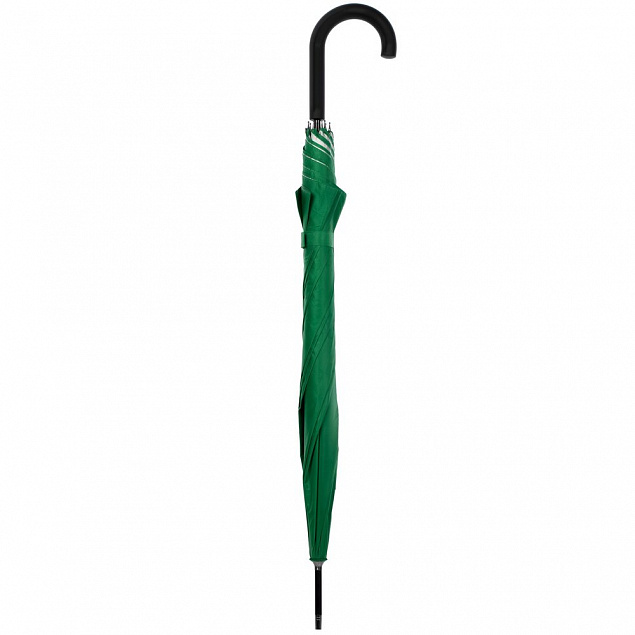 Зонт-трость Silverine, зеленый с логотипом в Ставрополе заказать по выгодной цене в кибермаркете AvroraStore