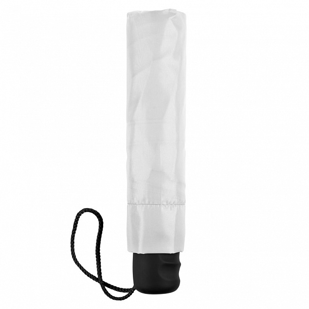 Зонт складной Basic, белый с логотипом в Ставрополе заказать по выгодной цене в кибермаркете AvroraStore