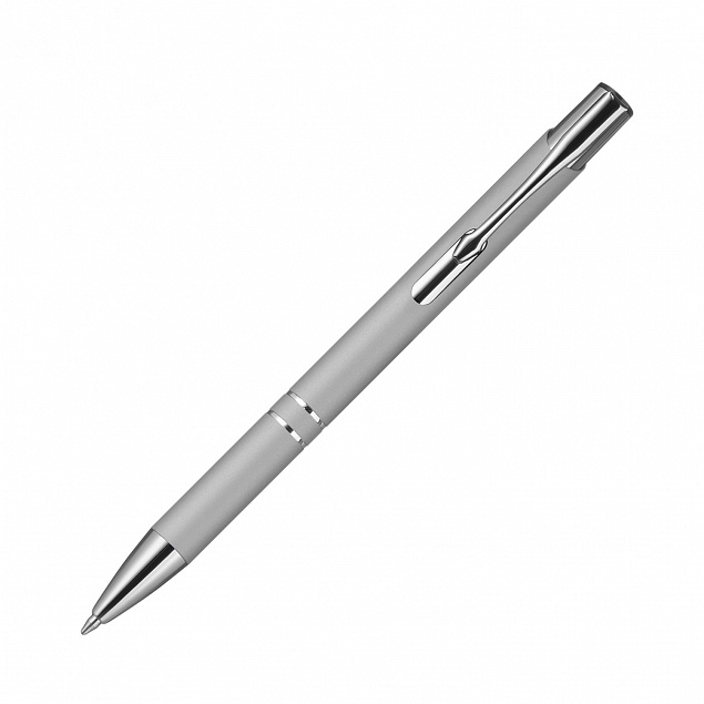 Шариковая ручка Alpha, серебряная с логотипом в Ставрополе заказать по выгодной цене в кибермаркете AvroraStore