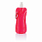 Складная бутылка для воды, 400 мл, красный с логотипом в Ставрополе заказать по выгодной цене в кибермаркете AvroraStore