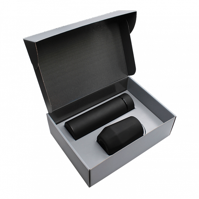 Набор Hot Box E софт-тач EDGE CO12s grey (черный) с логотипом в Ставрополе заказать по выгодной цене в кибермаркете AvroraStore