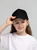 Бейсболка детская Standard Kids, черная с логотипом в Ставрополе заказать по выгодной цене в кибермаркете AvroraStore