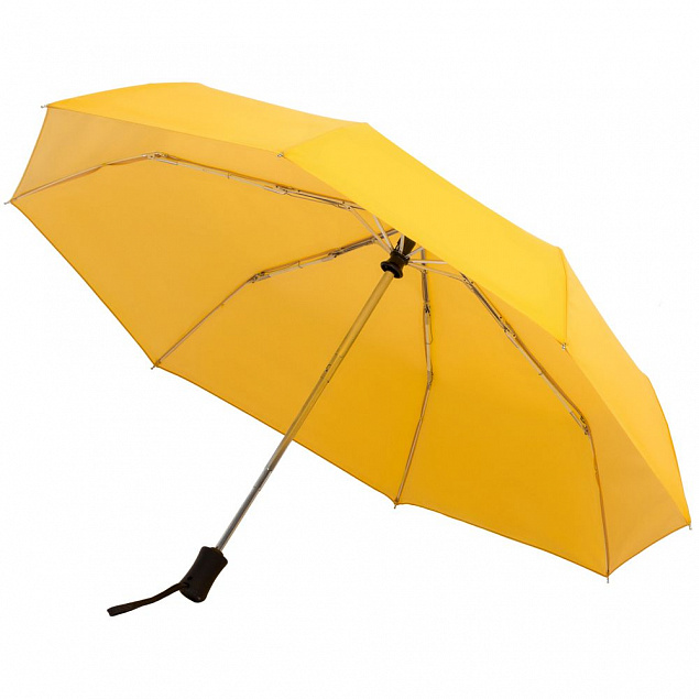 Зонт складной Show Up со светоотражающим куполом, желтый с логотипом в Ставрополе заказать по выгодной цене в кибермаркете AvroraStore