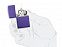 Зажигалка ZIPPO Classic с покрытием Purple Matte с логотипом в Ставрополе заказать по выгодной цене в кибермаркете AvroraStore