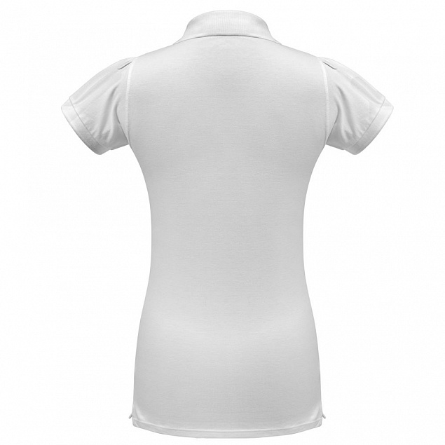 Рубашка поло женская Heavymill белая с логотипом в Ставрополе заказать по выгодной цене в кибермаркете AvroraStore