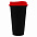 Стакан с крышкой Color Cap Black, черный с логотипом в Ставрополе заказать по выгодной цене в кибермаркете AvroraStore
