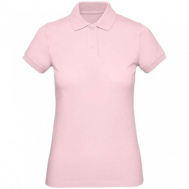 Рубашка поло женская Inspire, розовая с логотипом в Ставрополе заказать по выгодной цене в кибермаркете AvroraStore
