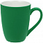 Кружка Good Morning с покрытием софт-тач, зеленая с логотипом в Ставрополе заказать по выгодной цене в кибермаркете AvroraStore