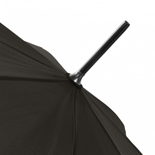 Зонт-трость Dublin, черный с логотипом в Ставрополе заказать по выгодной цене в кибермаркете AvroraStore