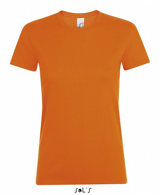 Фуфайка (футболка) REGENT женская,Оранжевый L с логотипом в Ставрополе заказать по выгодной цене в кибермаркете AvroraStore