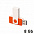 Флеш-карта TWISTA T, 8Гб, белый/оранжевый прозрачный с логотипом в Ставрополе заказать по выгодной цене в кибермаркете AvroraStore