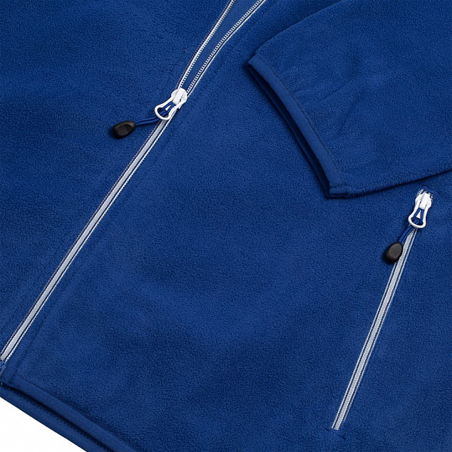 Куртка флисовая мужская TWOHAND синяя с логотипом в Ставрополе заказать по выгодной цене в кибермаркете AvroraStore