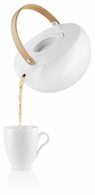 Чайник заварочный Legio Nova, белый с логотипом в Ставрополе заказать по выгодной цене в кибермаркете AvroraStore