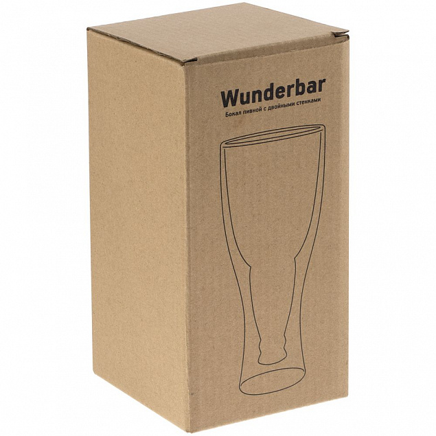 Бокал для пива с двойными стенками Wunderbar с логотипом в Ставрополе заказать по выгодной цене в кибермаркете AvroraStore