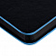 Ежедневник Trait, недатированный, черный с голубым с логотипом в Ставрополе заказать по выгодной цене в кибермаркете AvroraStore