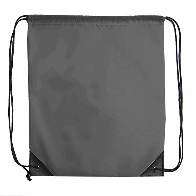 Рюкзак мешок с укреплёнными уголками BY DAY, серый, 35*41 см, полиэстер 210D с логотипом в Ставрополе заказать по выгодной цене в кибермаркете AvroraStore