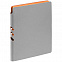 Ежедневник Flexpen, недатированный, серебристо-оранжевый с логотипом в Ставрополе заказать по выгодной цене в кибермаркете AvroraStore