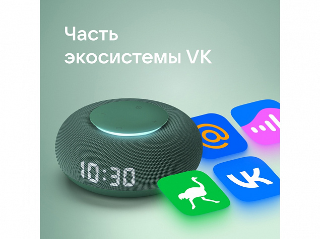 Умная колонка «Капсула Мини» с голосовым помощником Марусей с логотипом в Ставрополе заказать по выгодной цене в кибермаркете AvroraStore