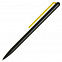 Шариковая ручка GrafeeX в чехле, черная с желтым с логотипом в Ставрополе заказать по выгодной цене в кибермаркете AvroraStore