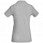 Рубашка поло женская Safran Timeless серый меланж с логотипом в Ставрополе заказать по выгодной цене в кибермаркете AvroraStore