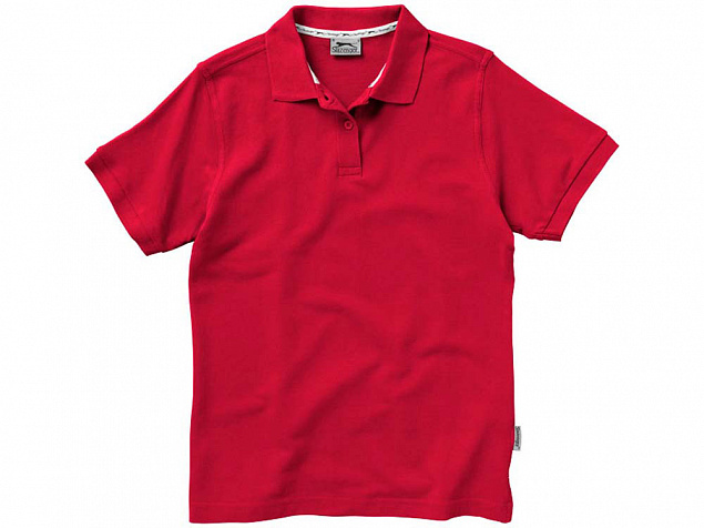 Рубашка поло Forehand женская, темно-красный с логотипом в Ставрополе заказать по выгодной цене в кибермаркете AvroraStore