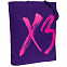 Холщовая сумка «ХЗ», фиолетовая с логотипом в Ставрополе заказать по выгодной цене в кибермаркете AvroraStore