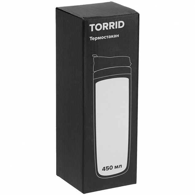 Термостакан Torrid, черный с логотипом в Ставрополе заказать по выгодной цене в кибермаркете AvroraStore