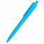 Ручка пластиковая Agata софт-тач, голубая с логотипом в Ставрополе заказать по выгодной цене в кибермаркете AvroraStore