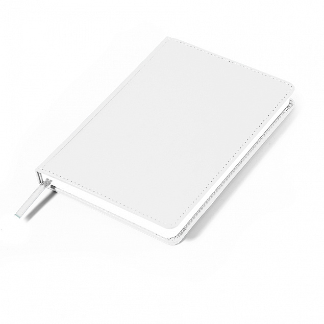 Ежедневник недатированный Campbell, А5,  белый, белый блок с логотипом в Ставрополе заказать по выгодной цене в кибермаркете AvroraStore