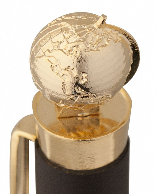 Ручка шариковая Globe Golden Top с логотипом в Ставрополе заказать по выгодной цене в кибермаркете AvroraStore