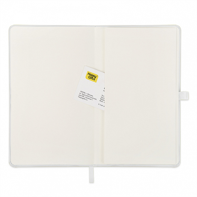 Ежедневник недатированный HAMILTON, A5, белый, кремовый блок с логотипом в Ставрополе заказать по выгодной цене в кибермаркете AvroraStore