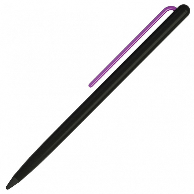 Карандаш GrafeeX в чехле, черный с фиолетовым с логотипом в Ставрополе заказать по выгодной цене в кибермаркете AvroraStore