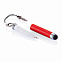 Брелок для ключей с ручкой-стилусом, красный с логотипом в Ставрополе заказать по выгодной цене в кибермаркете AvroraStore