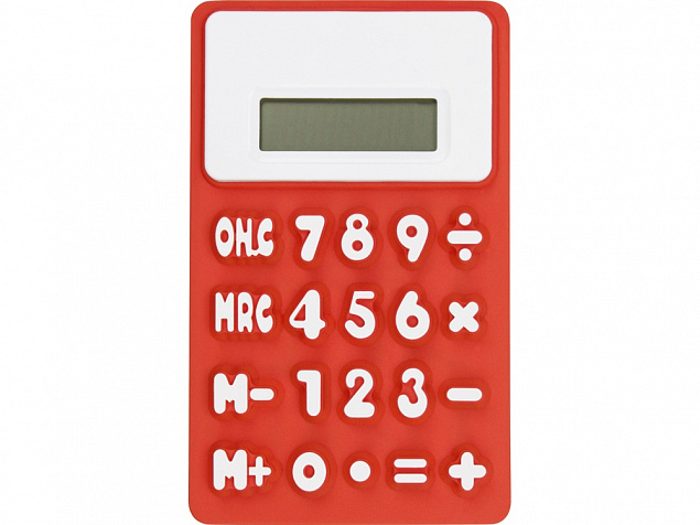 Калькулятор Splitz, красный с логотипом в Ставрополе заказать по выгодной цене в кибермаркете AvroraStore