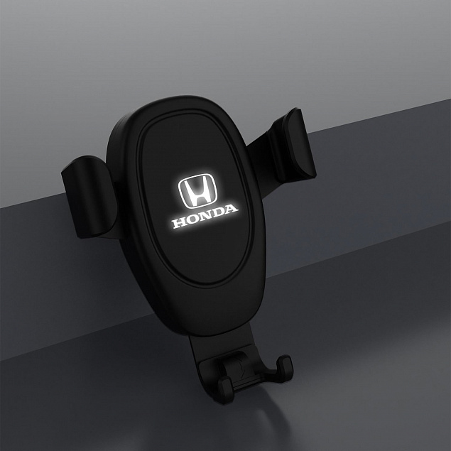 Автомобильное беспроводное (10W) зарядное устройство "Clamp SOFTTOUCH" с подсветкой логотипа, покрытие soft touch с логотипом в Ставрополе заказать по выгодной цене в кибермаркете AvroraStore