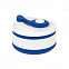 Стакан складной BUTTON;  300 мл, силикон, синий с логотипом в Ставрополе заказать по выгодной цене в кибермаркете AvroraStore