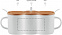 Кружка фарфоровая с ложкой с логотипом в Ставрополе заказать по выгодной цене в кибермаркете AvroraStore