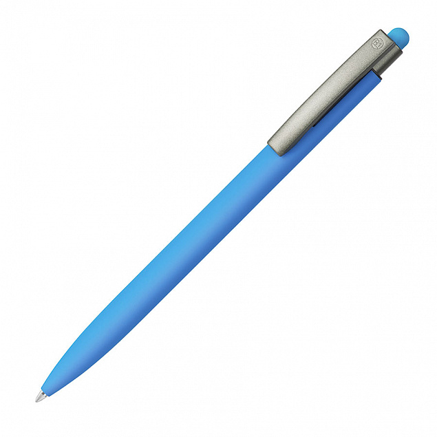 ELLE SOFT, ручка шариковая,  голубой, металл, синие чернила с логотипом в Ставрополе заказать по выгодной цене в кибермаркете AvroraStore