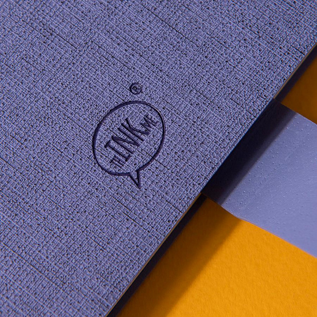 Бизнес-блокнот А5  "Provence", сиреневый, мягкая обложка, в клетку с логотипом в Ставрополе заказать по выгодной цене в кибермаркете AvroraStore