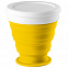 Складной стакан Astrada, желтый с логотипом в Ставрополе заказать по выгодной цене в кибермаркете AvroraStore