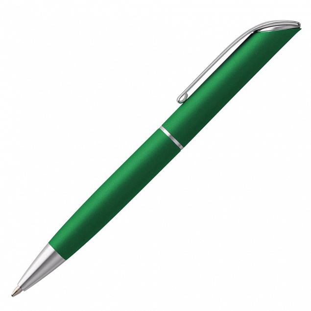 Ручка шариковая Glide, зеленая с логотипом в Ставрополе заказать по выгодной цене в кибермаркете AvroraStore