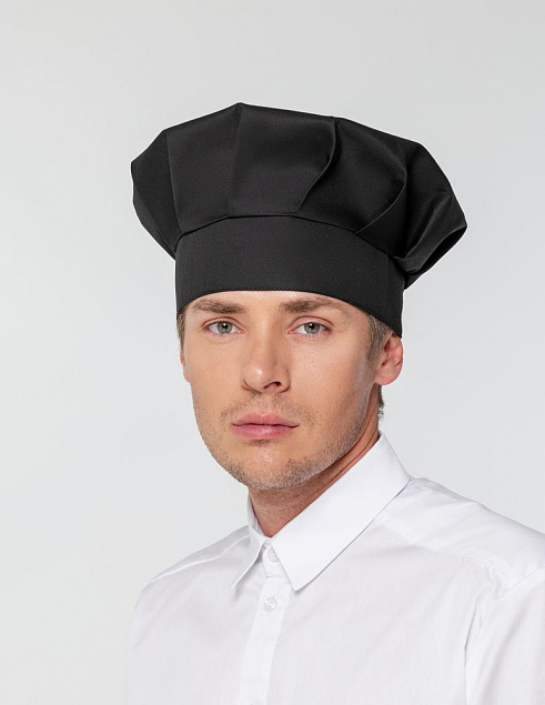 Колпак поварской Cookery, черный с логотипом в Ставрополе заказать по выгодной цене в кибермаркете AvroraStore