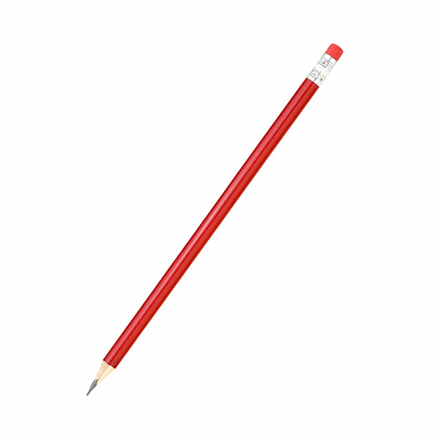 Карандаш Largo с цветным корпусом - Красный PP с логотипом в Ставрополе заказать по выгодной цене в кибермаркете AvroraStore