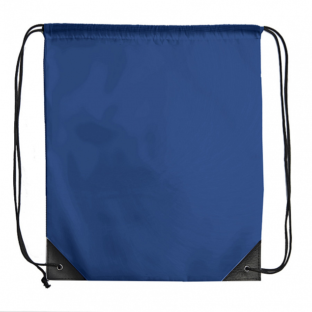 Рюкзак мешок с укреплёнными уголками BY DAY, синий, 35*41 см, полиэстер 210D с логотипом в Ставрополе заказать по выгодной цене в кибермаркете AvroraStore