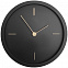 Часы настенные Bronco Thelma, черные с логотипом в Ставрополе заказать по выгодной цене в кибермаркете AvroraStore